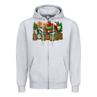 Heather Grey Christmas Teacher Zipper Hoodie - FaDigitalArtStudio