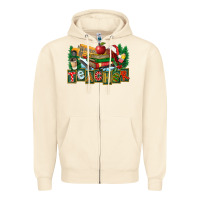 Sandshell Christmas Teacher Zipper Hoodie - FaDigitalArtStudio