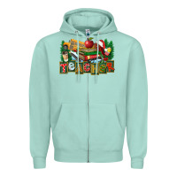 Seafoam Christmas Teacher Zipper Hoodie - FaDigitalArtStudio