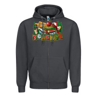 Smoke Christmas Teacher Zipper Hoodie - FaDigitalArtStudio