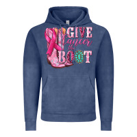 Vintage Denim give cancer the boot Vintage Hoodie - NancyCooperArtShop