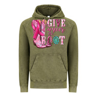 Vintage Olive give cancer the boot Vintage Hoodie - NancyCooperArtShop