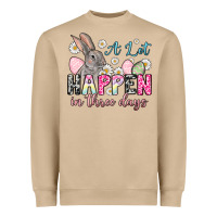 Mushroom Easter Day A lot can happen in three days Heavyweight Sweatshirt - OliviaCreatesArt