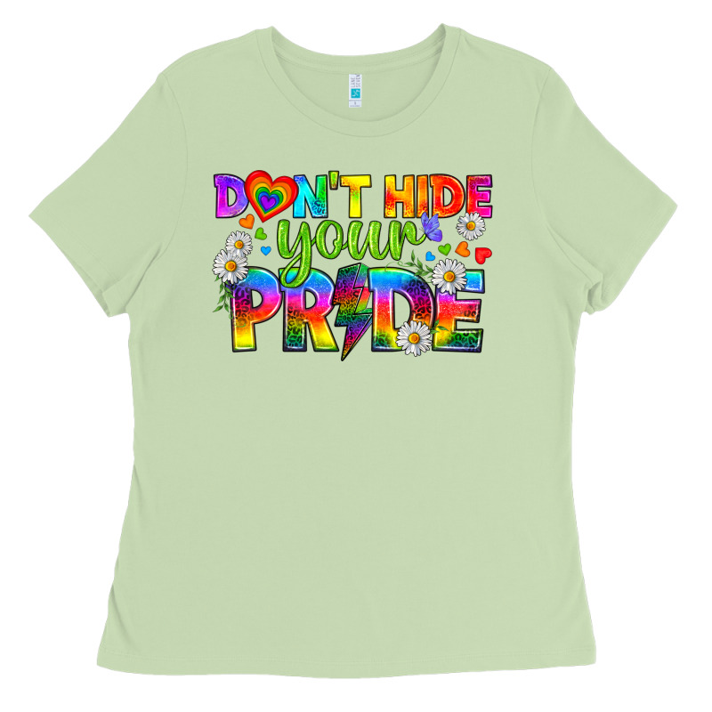 Lgbtq+ Don't Hide Your Pride Ladies Tee by BundleAndBundleShop | Teevron