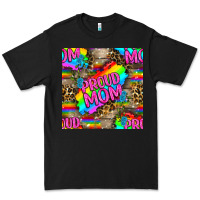 Pride Lgbtq+ Proud Mom With Leoapard Patterns Premium Tee | Teevron
