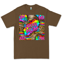 Cacao Pride LGBTQ+ Proud Mom With Leoapard Patterns Premium Tee - BundleAndBundleShop