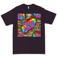 Plum Pride LGBTQ+ Proud Mom With Leoapard Patterns Premium Tee - BundleAndBundleShop