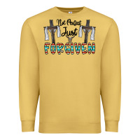 Antique Gold no perfect just forgiven Premium Sweatshirt - CowhideDigitalArt