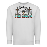 Dove Grey no perfect just forgiven Premium Sweatshirt - CowhideDigitalArt