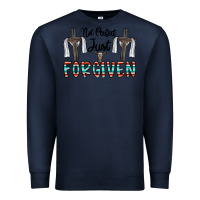 Navy no perfect just forgiven Premium Sweatshirt - CowhideDigitalArt