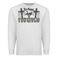 Oatmeal Heather no perfect just forgiven Premium Sweatshirt - CowhideDigitalArt