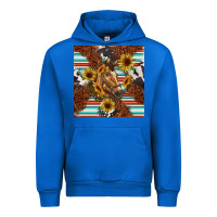 Cobalt western horse Urban Hoodie - BarkalooDesign