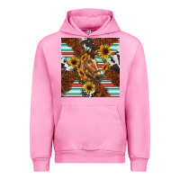 Fuchsia Pink western horse Urban Hoodie - BarkalooDesign