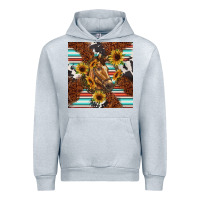 Heather Grey western horse Urban Hoodie - BarkalooDesign