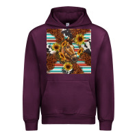 Mauve Wine western horse Urban Hoodie - BarkalooDesign