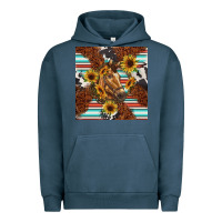 Pigment Midnight Navy western horse Urban Hoodie - BarkalooDesign