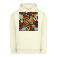 Pigment Pistachio western horse Urban Hoodie - BarkalooDesign