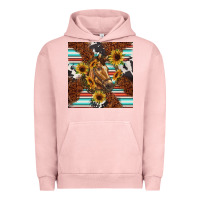 Pigment Salmon western horse Urban Hoodie - BarkalooDesign
