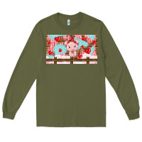 Army Green cute pig Long Sleeve Tee - TumblerDesignByShophia