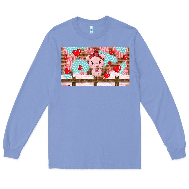 Cute Pig Long Sleeve Tee by TumblerDesignByShophia | Teevron
