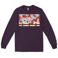 Plum cute pig Long Sleeve Tee - TumblerDesignByShophia