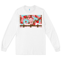 White cute pig Long Sleeve Tee - TumblerDesignByShophia