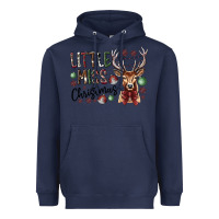 Navy little miss christmas Heavyweight Hoodie - CowhideDigitalArt