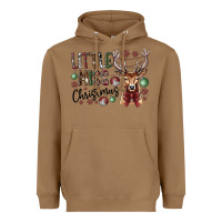 Toasted Coconut little miss christmas Heavyweight Hoodie - CowhideDigitalArt