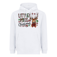 White little miss christmas Heavyweight Hoodie - CowhideDigitalArt