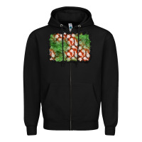 Black halloween ghost background Zipper Hoodie - BundleAndBundleShop