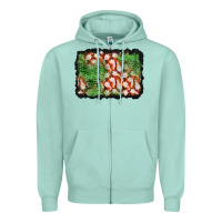 Halloween Ghost Background Zipper Hoodie | Teevron