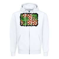 White halloween ghost background Zipper Hoodie - BundleAndBundleShop