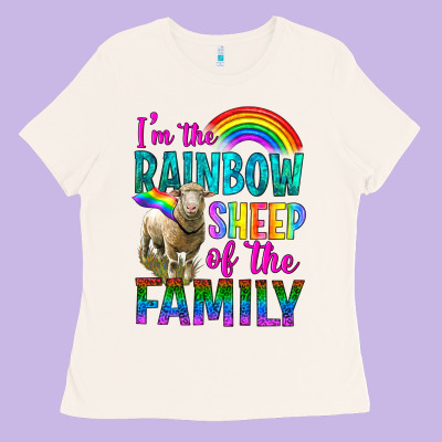I'm The Rainbow Sheep Of The Family Ladies Tee Designed By Bundleandbundleshop