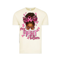 Vintage Arctic pray fight believe breast cancer afro messy Vintage Tee - texasbilliewilder