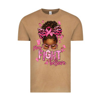 Vintage Camel pray fight believe breast cancer afro messy Vintage Tee - texasbilliewilder