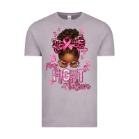 Vintage Zinc pray fight believe breast cancer afro messy Vintage Tee - texasbilliewilder