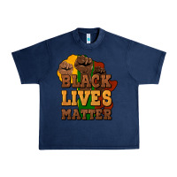 Navy black lives matter Urban Heavy Tee - NancyCooperArtShop