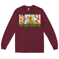 Burgundy cute horse Long Sleeve Tee - TumblerDesignByShophia