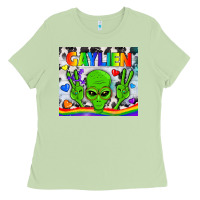 Matcha LGBTQ Gaylien Tumbler Ladies Tee - BundleAndBundleShop