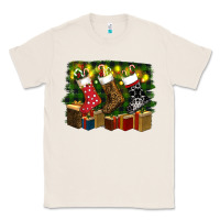 Natural Christmas Santa Socks Classic Tee - RanaPortraitStore