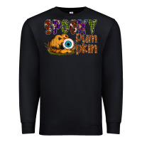 Black spooky pumpkin Premium Sweatshirt - SublimationCraftShop
