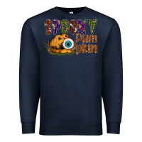 Navy spooky pumpkin Premium Sweatshirt - SublimationCraftShop