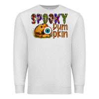 Oatmeal Heather spooky pumpkin Premium Sweatshirt - SublimationCraftShop