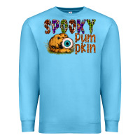 Ocean Blue spooky pumpkin Premium Sweatshirt - SublimationCraftShop