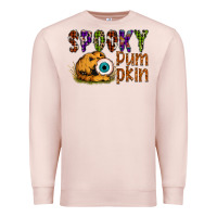 Pale Pink spooky pumpkin Premium Sweatshirt - SublimationCraftShop