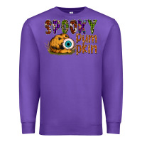 Purple spooky pumpkin Premium Sweatshirt - SublimationCraftShop