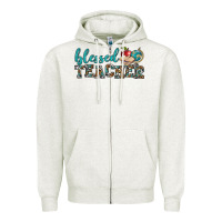 Blessed Teacher Zipper Hoodie | Teevron
