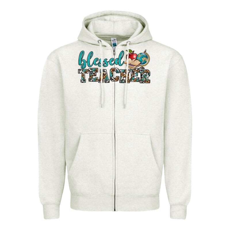 Blessed Teacher Zipper Hoodie by BundleAndBundleShop | Teevron
