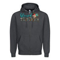 Smoke blessed teacher Zipper Hoodie - BundleAndBundleShop
