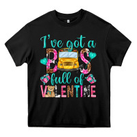 Black ive got a bus full of valentine Heavy Core Tee - NancyCooperArtShop